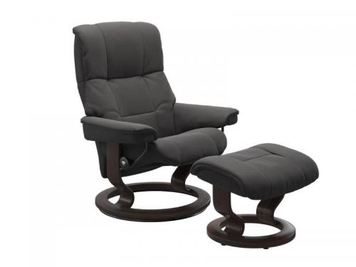 Stressless Mayfair (M) Classic Base Recliner with Ottoman