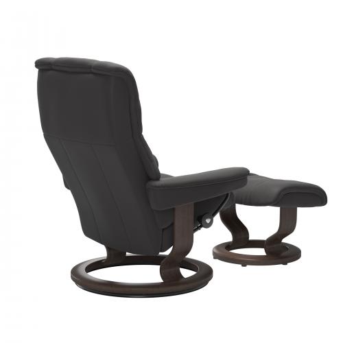 Stressless Mayfair (M) Classic Base Recliner with Ottoman