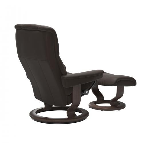 Stressless Mayfair (M) Classic Base Recliner with Ottoman
