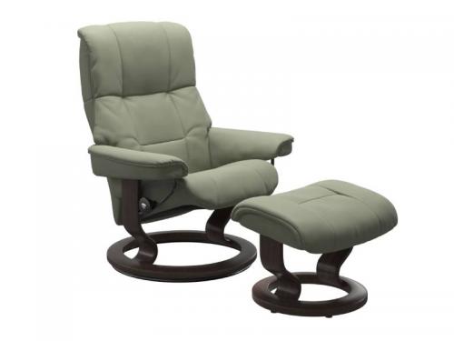 Stressless Mayfair (M) Classic Base Recliner with Ottoman