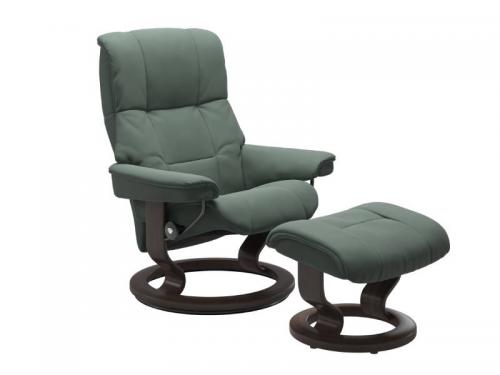 Stressless Mayfair (M) Classic Base Recliner with Ottoman