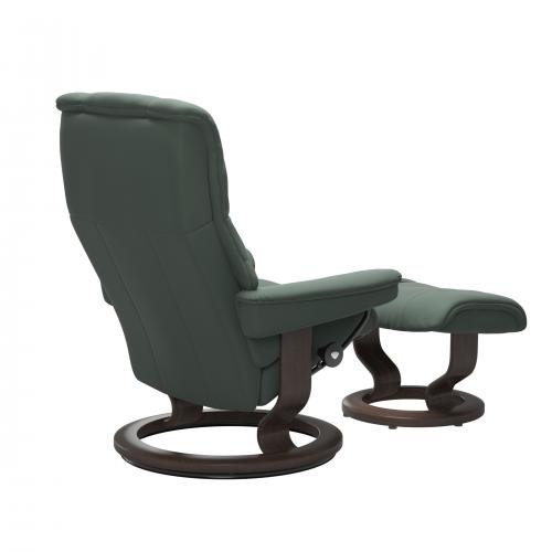 Stressless Mayfair (M) Classic Base Recliner with Ottoman