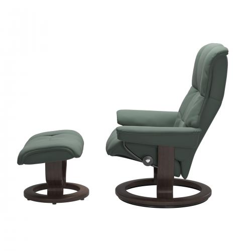Stressless Mayfair (M) Classic Base Recliner with Ottoman