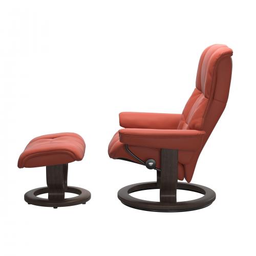 Stressless Mayfair (M) Classic Base Recliner with Ottoman