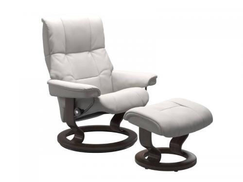 Stressless Mayfair (M) Classic Base Recliner with Ottoman