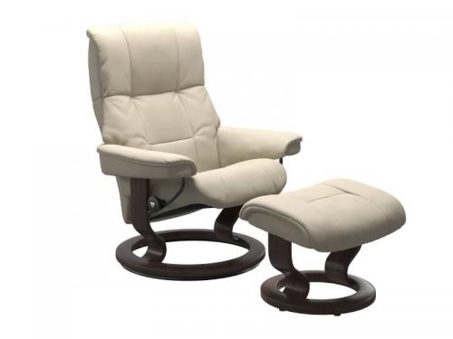 Stressless Mayfair (M) Classic Base Recliner with Ottoman