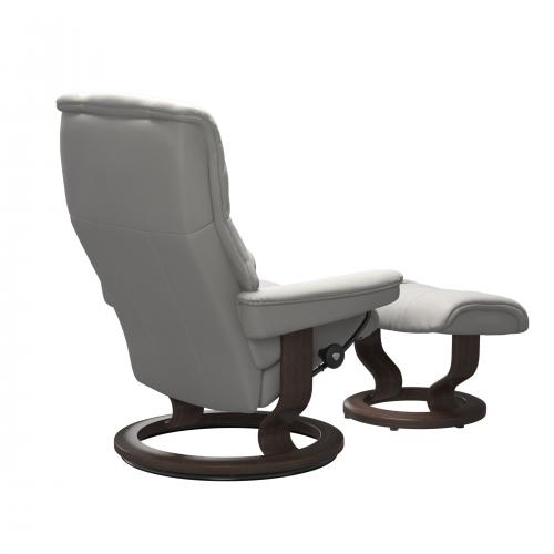 Stressless Mayfair (M) Classic Base Recliner with Ottoman