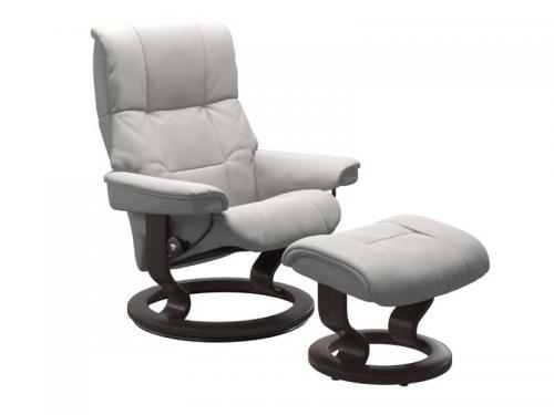 Stressless Mayfair (M) Classic Base Recliner with Ottoman
