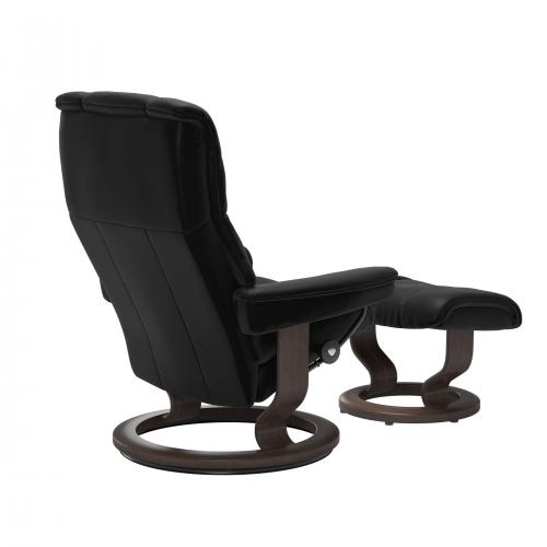 Stressless Mayfair (M) Classic Base Recliner with Ottoman