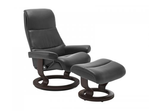 Stressless View (M) Classic Chair with Footstool 