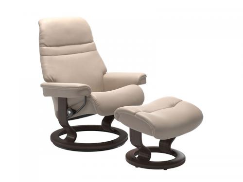 Stressless Sunrise (M) Classic Chair with Footstool 