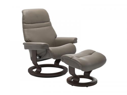 Stressless Sunrise (M) Classic Chair with Footstool 