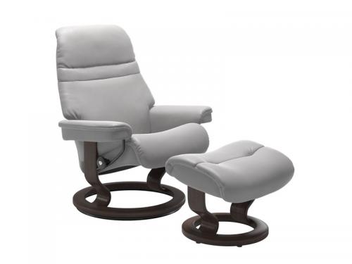 Stressless Sunrise (M) Classic Chair with Footstool 