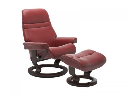 Stressless Sunrise (M) Classic Chair with Footstool 